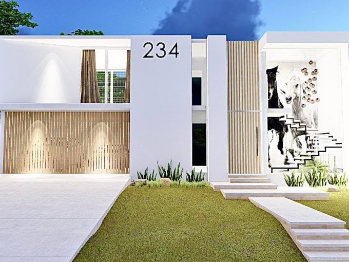 Modelo de Casa Conceptual de 2 niveles con 03 Habitaciones